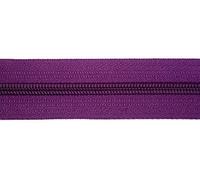 Jajasio Endlosreißverschluss mit Zipper 5mm (Autolock), 5 Meter, Reißverschluss endlos Auswahl aus 40 Farben/Farbe: 67 - lila