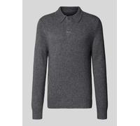 Jake*s Studio Men Regular Fit Pullover mit Baumwoll-Woll-Anteil Modell 'WALTER' in Rauchblau Melange, Größe XL