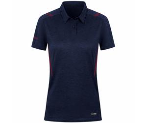 JAKO Challenge Poloshirt Damen marine meliert/maroon 38