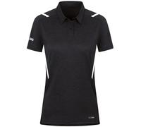 JAKO Challenge Poloshirt Damen schwarz meliert/weiß 44