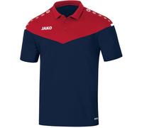 JAKO Champ 2.0 kurzarm Poloshirt Damen marine/chili rot 42