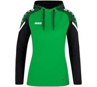 JAKO Damen Kapuzensweatshirt Performance, Soft Green/Schwarz, 38
