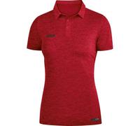 JAKO Premium Poloshirt rot meliert 34 (Damen)