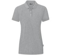 JAKO Damen Polo-Shirt Organic, hellgrau meliert