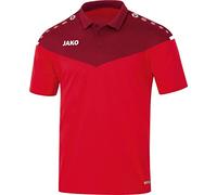 JAKO Damen Poloshirt Champ 2.0, Rot/Weinrot, 44