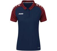 JAKO Poloshirt Performance Damen marine/rot Größe 44