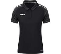 JAKO Poloshirt Performance Polyester-Micro-Mesh atmungsaktiv Schwarz/Anthrazitgrau Damen 44