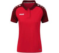 JAKO Performance Poloshirt Damen rot/schwarz 38