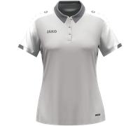 JAKO Damen Poloshirt Dynamic, hellgrau/weiß/grau, L