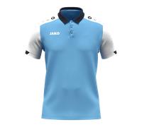 JAKO Kinder Poloshirt Dynamic, SkyBlue/weiß/Marine, 164