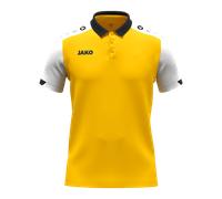 JAKO Kinder-Poloshirt Dynamic – gelb/weiß/schwarz – Größe 152