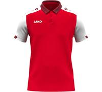JAKO Dynamic Poloshirt Damen 114 - rot/weiß/dunkelrot S