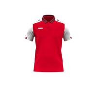 Jako Herren Polo Dynamic 6370-114 M Rot/Weiß/Dunkelrot