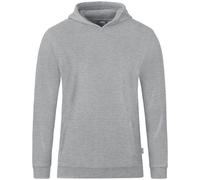 Jako Kapuzensweat Organic hellgrau meliert 140