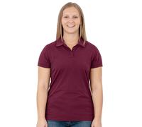 JAKO Freizeit-Polo Doubletex (Polyester/Baumwolle) weinrot Damen, Größe 44