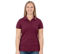 JAKO Freizeit-Polo Doubletex (Polyester/Baumwolle) weinrot Damen, Größe 46