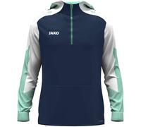 JAKO Herren Kapuzensweat Zip Hoodie Dynamic (6770) 3XL marine/weiß/minze