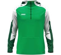 JAKO Herren Kapuzensweat Zip Hoodie Dynamic (6770) L grün/weiß/dunkelgrün