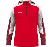 JAKO Herren Kapuzensweat Zip Hoodie Dynamic (6770) L rot/weiß/dunkelrot