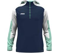 JAKO Herren Kapuzensweat Zip Hoodie Dynamic (6770) M marine/weiß/minze
