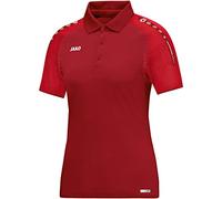 JAKO Herren Polo Champ, dunkelrot/rot, S, 6317
