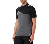JAKO Herren Polo Competition 2.0, anthrazit/schwarz, S, 6318