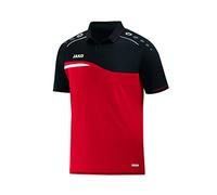JAKO Herren Polo Competition 2.0, rot/schwarz, S, 6318