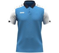 Jako Herren Polo Dynamic 6370-431 Skyblue/Weiß/Marine XL