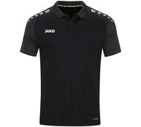 JAKO Herren Poloshirt Performance, Schwarz/Anthra Light, S