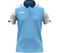 JAKO Unisex Poloshirt Dynamic, SkyBlue/weiß/Marine, S