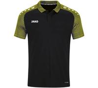 JAKO Herren Poloshirt Performance, Schwarz/Soft Yellow, M