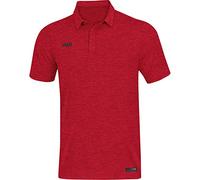 JAKO Herren Poloshirt Premium Basics, Rot-Meliert, 3XL