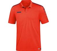 JAKO Herren Polo Striker 2.0, chili rot/weiß, 3XL, 6319