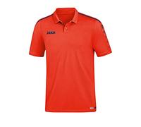 JAKO Herren Polo Striker 2.0, flame/navy, 4XL, 6319
