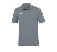 JAKO Herren Polo Striker 2.0, steingrau/weiß, XL, 6319
