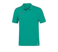 JAKO Herren Polo Striker 2.0, türkis/anthrazit, L, 6319