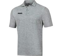 JAKO Poloshirt Base Herren Hellgrau Meliert Größe L