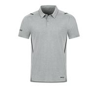 JAKO Herren Poloshirt Challenge, Hellgrau-Meliert/Anthra Light, XXL