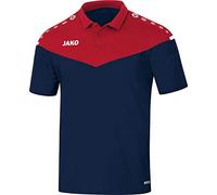 JAKO Herren Poloshirt Champ 2.0, Marine/Chilirot, 3XL