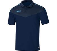 JAKO Herren Poloshirt Champ 2.0, Marine/Darkblue/Skyblue, XXL