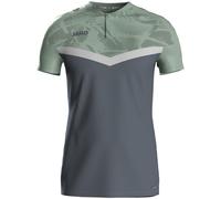 JAKO Iconic Poloshirt Herren & Damen - Anthra Light/Mintgrün/Soft Grey L - Atmungsaktives Unisex Freizeit Shirt mit Keep Dry Funktion, 100% recyceltes Polyester