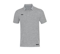 JAKO Herren Poloshirt Premium Basics, Hellgrau-Meliert, XXL