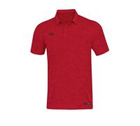 JAKO Premium Poloshirt rot meliert L