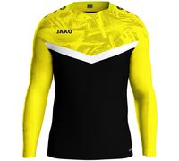 JAKO Herren Sweatshirt Sweat Iconic schwarz/soft yellow XL