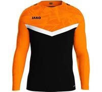 JAKO Herren Sweatshirt Sweat Iconic schwarz/neonorange XXL