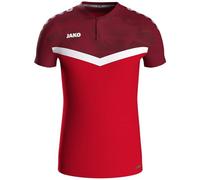 Jako Polo Iconic rot/weinrot 4XL