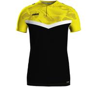 JAKO Iconic Poloshirt 808 - schwarz/soft yellow XXL