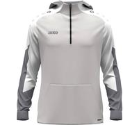 JAKO Kinder Kapuzensweat Zip Hoodie Dynamic (6770K) 128 hellgrau/weiß/grau