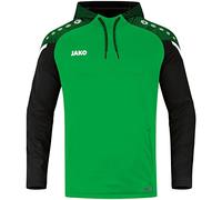JAKO Kinder Kapuzensweatshirt Performance, Soft Green/Schwarz, 128