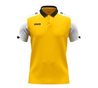 Jako Polo Dynamic gelb/weiß/schwarz 164